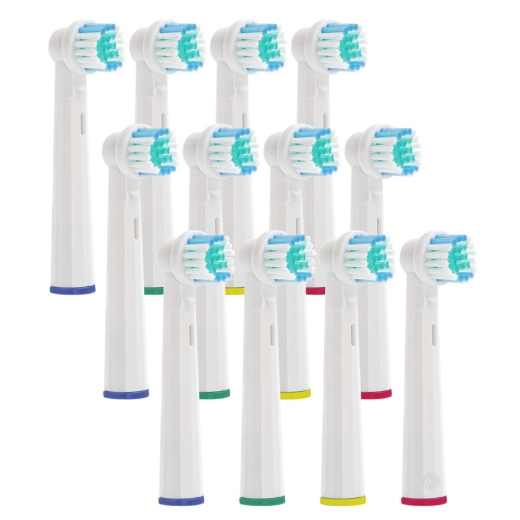 12 Aufsteckbürsten passend für Oral B Zahnbürste Ersatzbürsten
