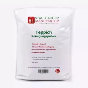 Teppichreiniger / Reinigungspulver (0,5kg) Universal geeignet für Vorwerk, Lux, SEBO uvm.