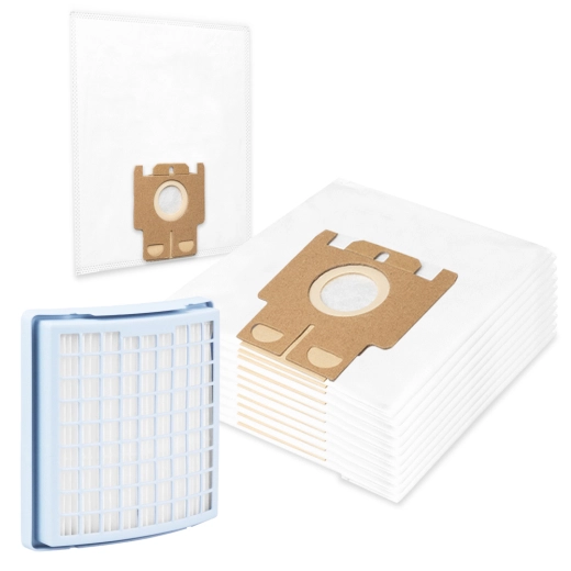 10 Staubsaugerbeutel HEPA Filter für Miele Swing H1, S 140 - S 195 kompatibel