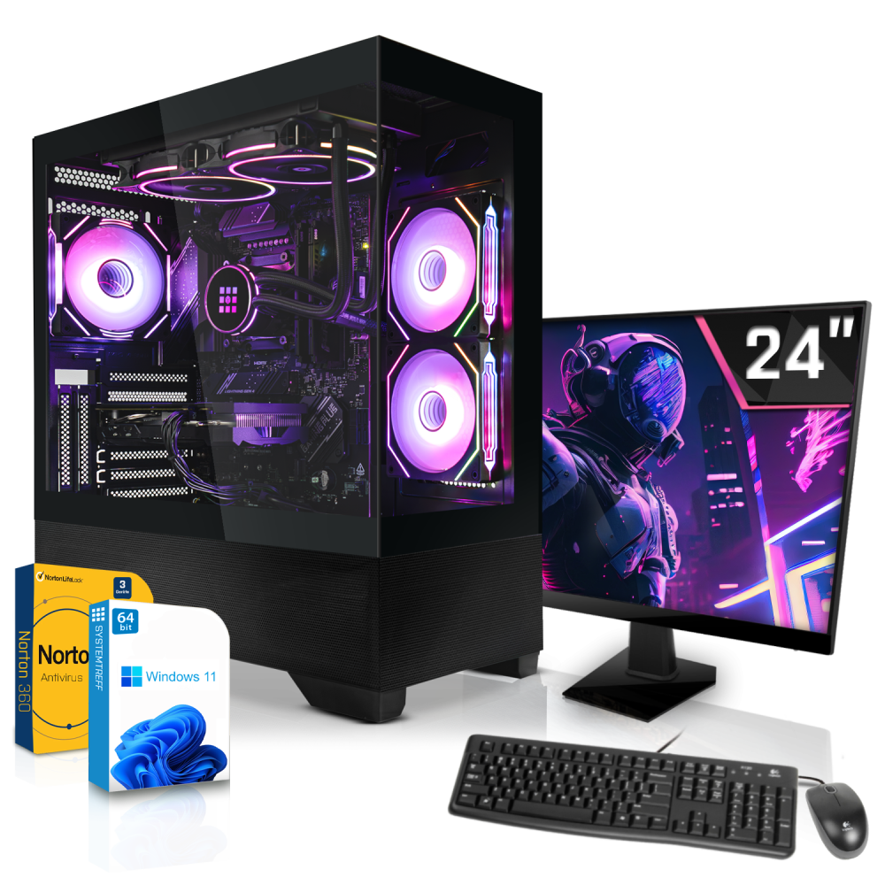Office Komplett Set PC | Intel Core i9-13900K | 32GB DDR5 | Intel UHD Graphics 770 | 512GB NVMe