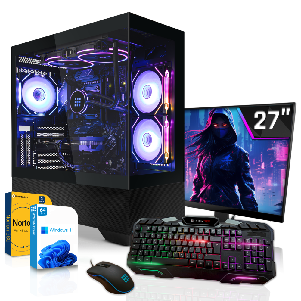 Gaming Komplett Set PC | AMD Ryzen 9 9950X3D | 32GB DDR5 | Nvidia GeForce RTX 5060 Ti 16GB | 1TB NVMe
