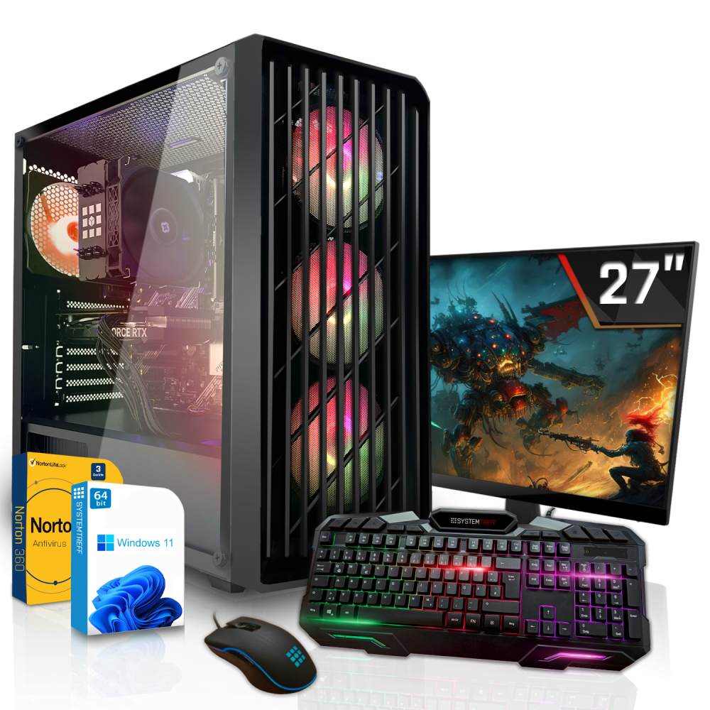 Einsteiger Gaming Komplett Set PC | AMD Ryzen 5 8600G | 32GB DDR5 | Radeon 760M | 1TB NVMe