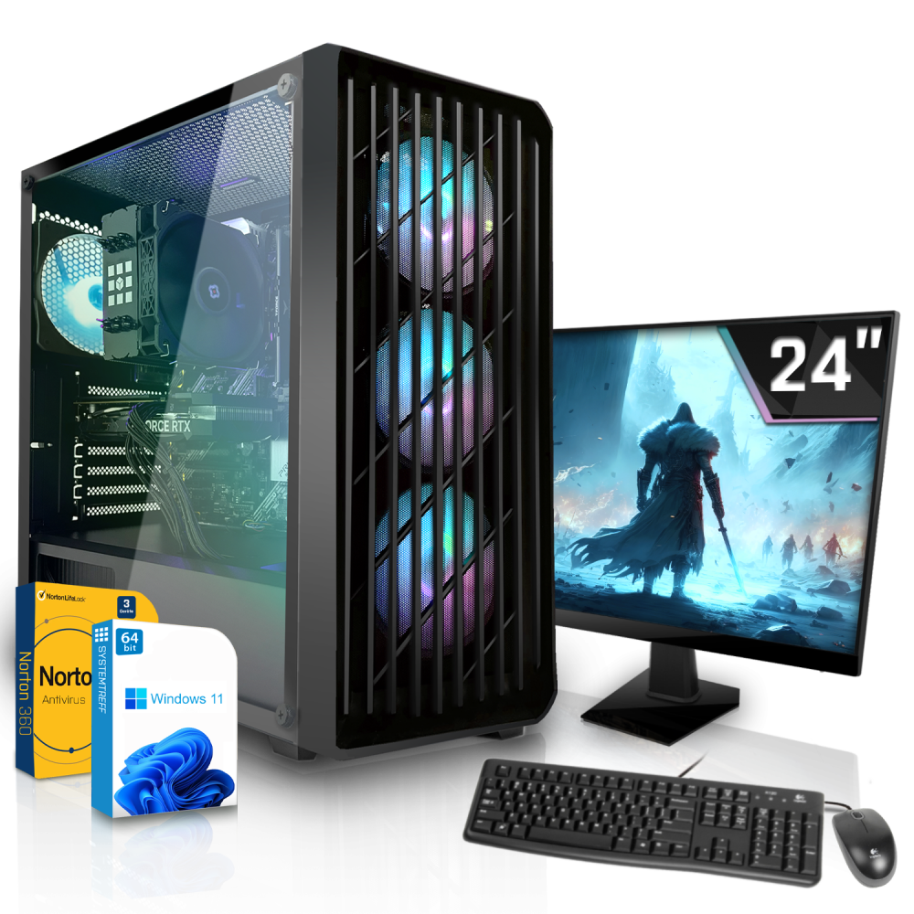 Office Komplett Set PC | AMD Ryzen 5 9600X | 16GB DDR5 | AMD Radeon Graphics | 512GB NVMe