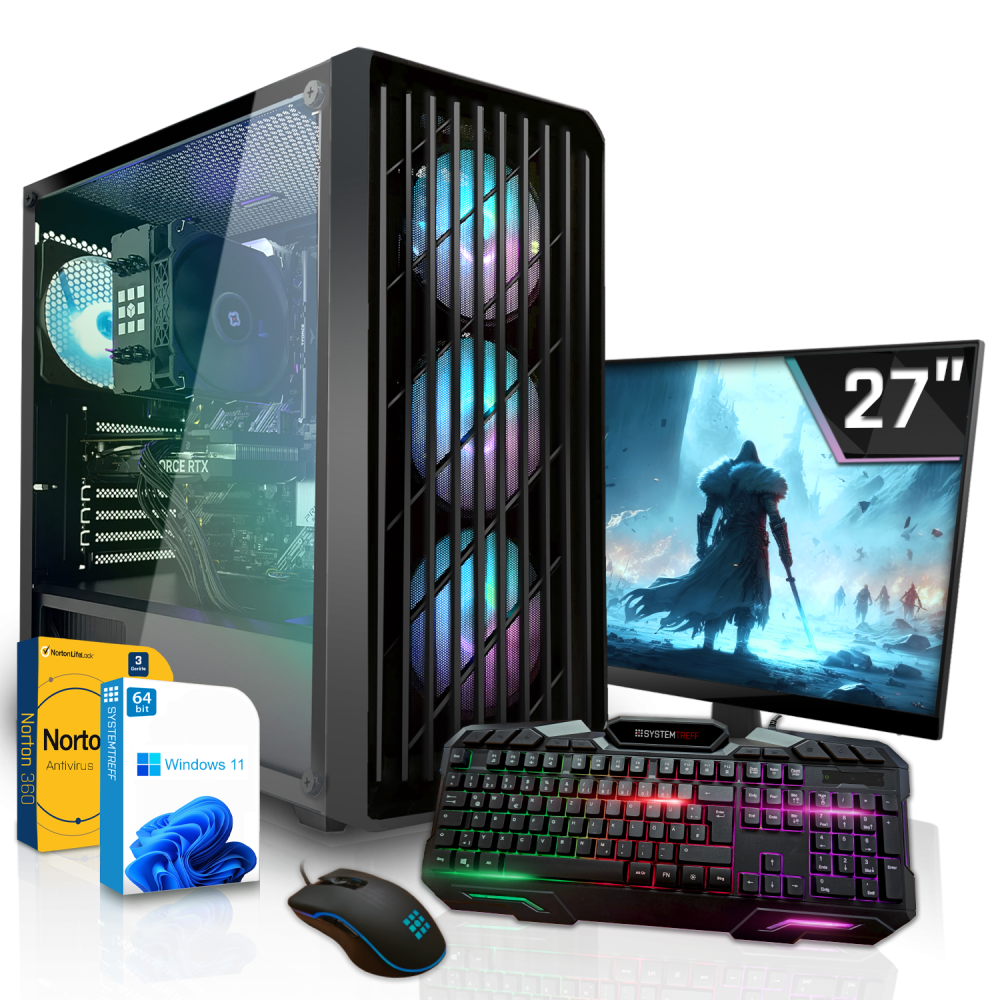 Gaming Komplett Set PC | Intel Core Ultra 5 245KF | 32GB DDR5 | Nvidia GeForce RTX 5060 8GB | 1TB NVMe