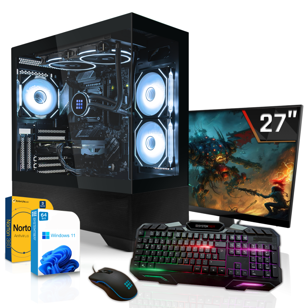 Gaming Komplett Set PC | Intel Core Ultra 7 265K | 32GB DDR5 | Nvidia GeForce RTX 5070 12GB | 1TB NVMe