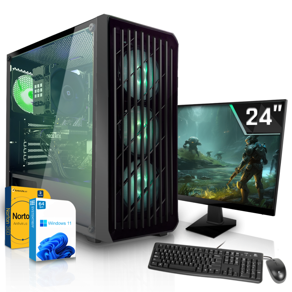 Office Komplett Set PC | AMD Ryzen 5 9600 | 16GB DDR5 | AMD Radeon Graphics | 1TB NVMe