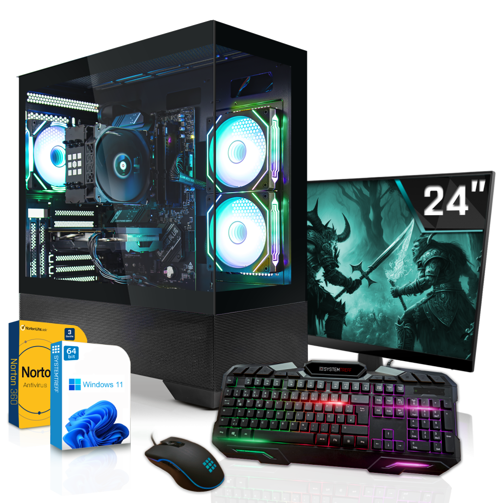 Gaming Komplett Set PC | AMD Ryzen 7 8700F | 32GB DDR5 | AMD Radeon RX 9070 16GB | 1TB NVMe
