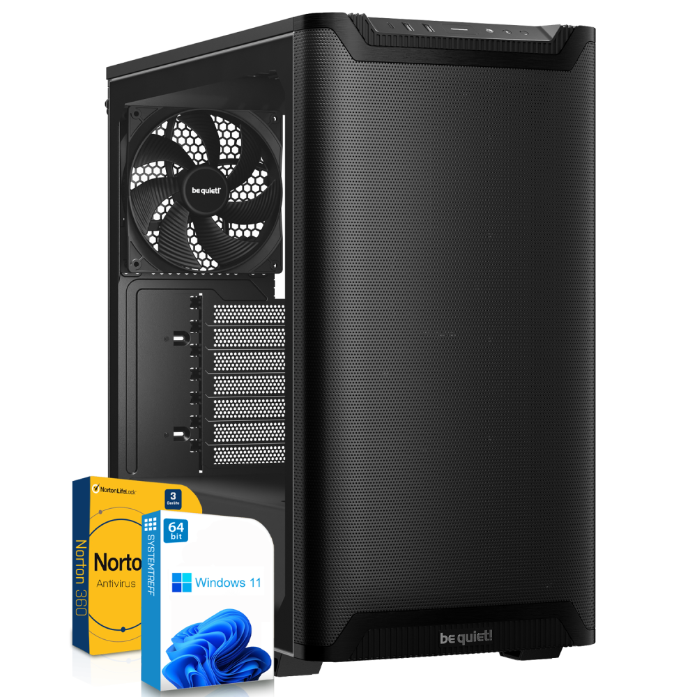 powered by be quiet! | AMD Ryzen 5 9600X | 32GB DDR5 | AMD Radeon RX 9060 XT 8GB | 1TB NVMe