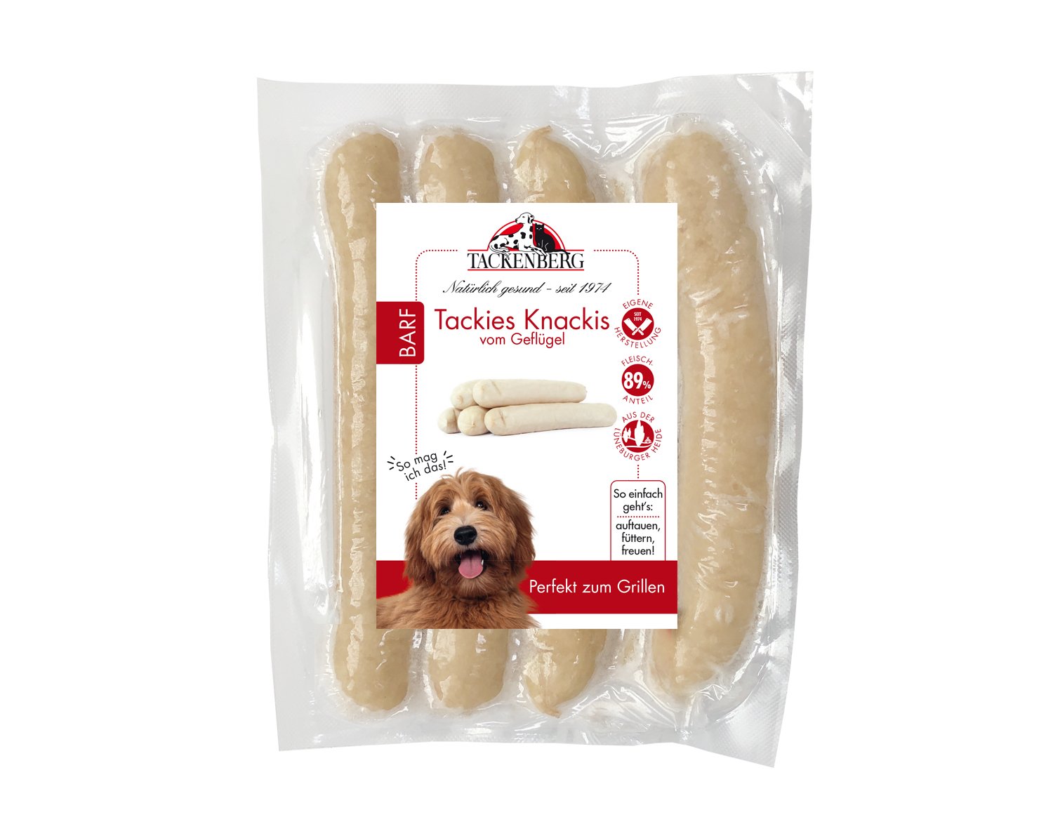 BARF Tackis Knackis vom Geflügel für Hunde  - 2 x 5 Stk. - Premiumqualität von Tackenberg