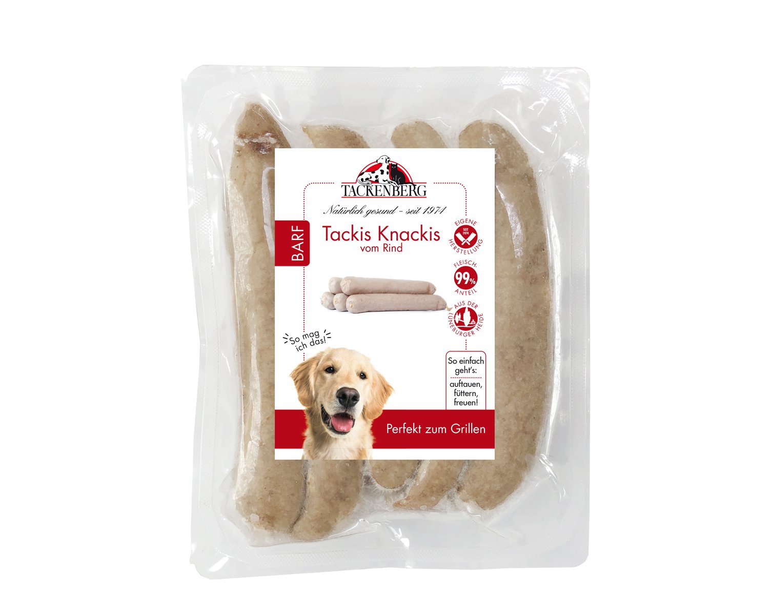 BARF Tackis Knackis vom Rind für Hunde - 2 x 5 Stk. - Premiumqualität von Tackenberg