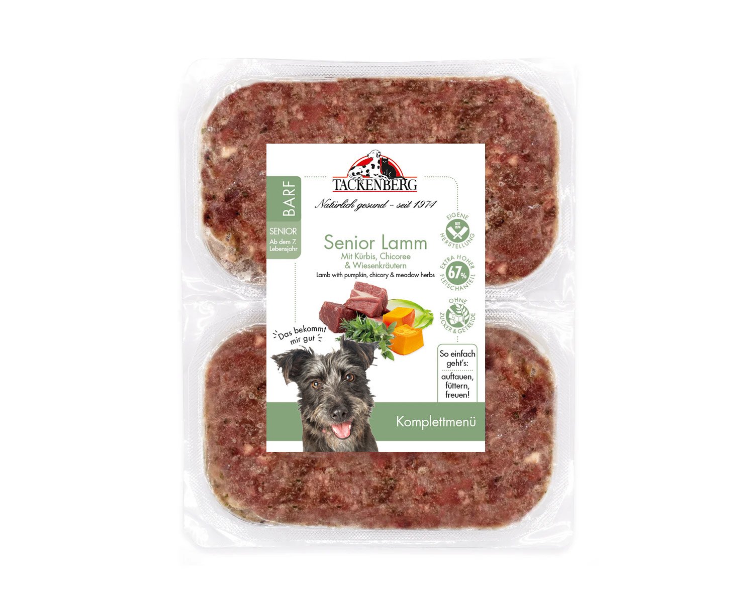 BARF Seniorenmenü vom Pferd | Online bei Tackenberg - 500 g - Premiumqualität von Tackenberg