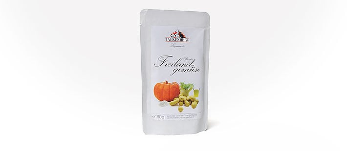 BARF Püree mit Kürbis & Kartoffeln für Hunde - 125g - Premiumqualität von Tackenberg