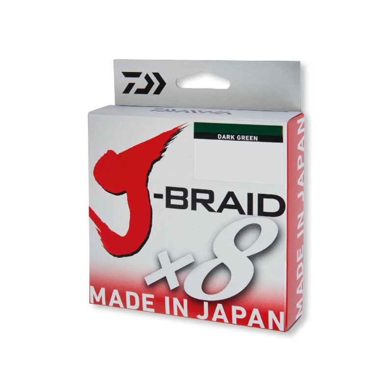 DAIWA J-Braid X8 0,2mm 13kg 300m Dark Green (0,12 € pro 1 m)