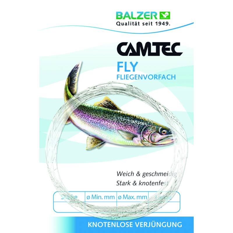 BALZER Camtec Fliegenvorfach 1x 0,25mm 0,58mm 2,75m Clear (0,85 € pro 1 m)