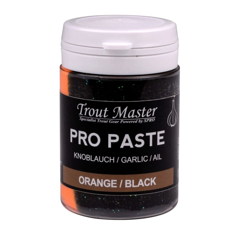 TROUTMASTER Pro Paste Garlic 60g Orange/Black (62,50 € pro 1 kg)