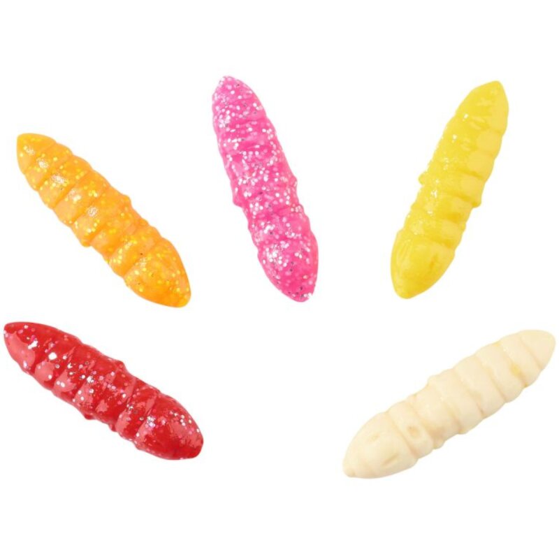 BALZER Trout Collector Series Larva Set Mix 2 Knoblauch 5cm...