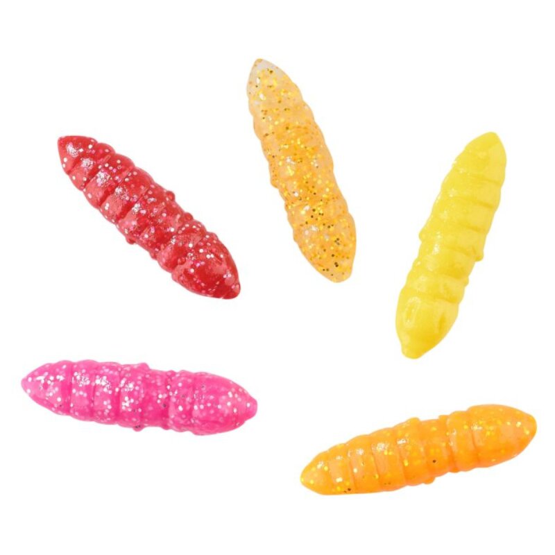 BALZER Trout Collector Series Larva Set Mix 4 Knoblauch 5cm...