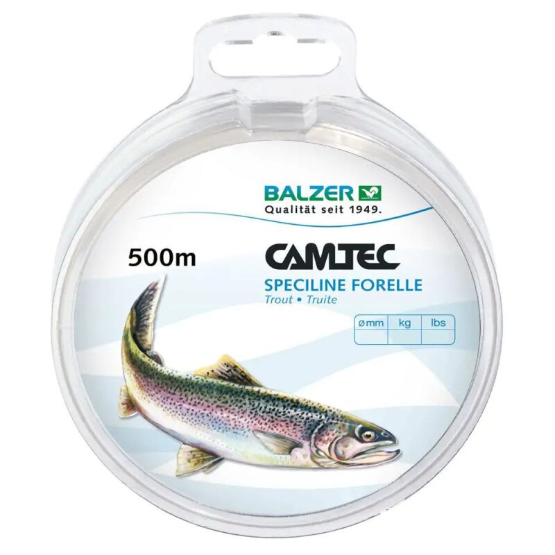 BALZER Camtec Speciline Forelle 0,18mm 2,9kg 500m Klar (0,01 € pro 1 m)