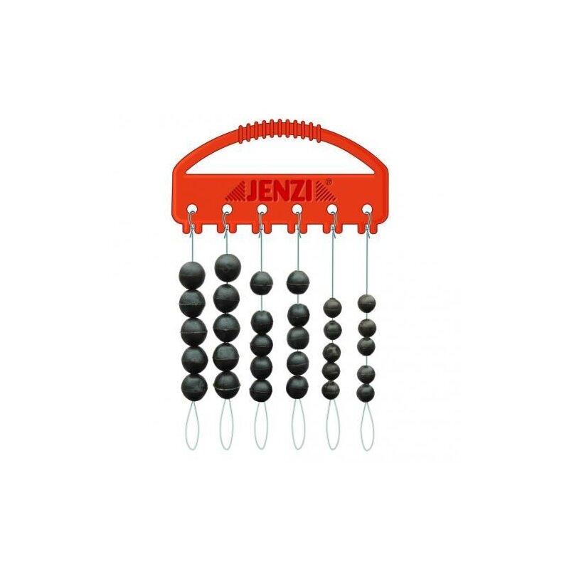 JENZI Soft-Perlen-Set Rund 5-7mm Schwarz 30Stk.