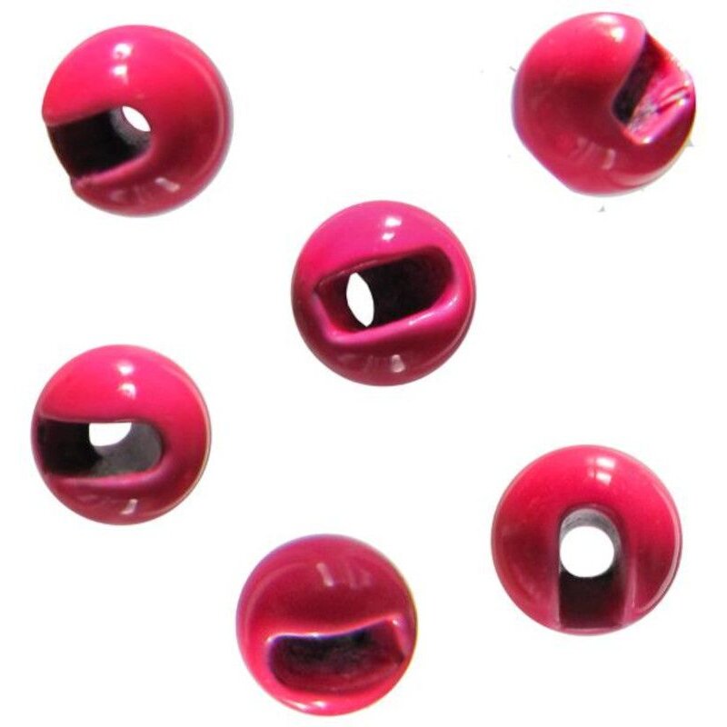 JENZI Tungsten Perlen Slot 4mm Pink 6Stk.