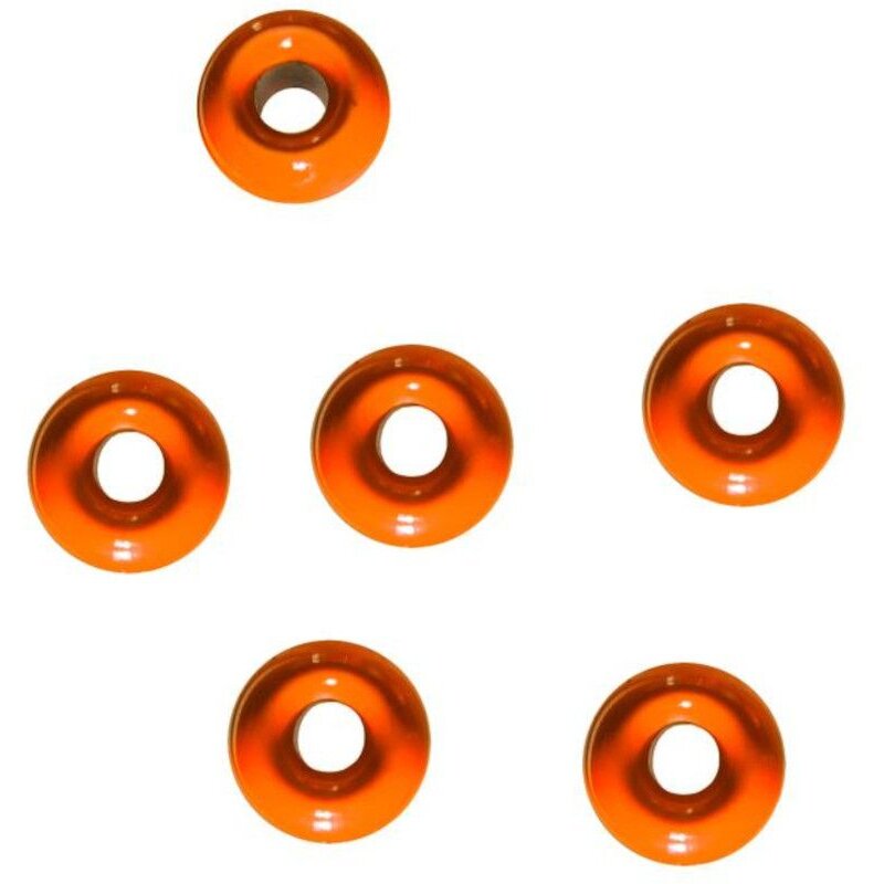 JENZI Tungsten Perlen Round 3,3mm Orange 6Stk.