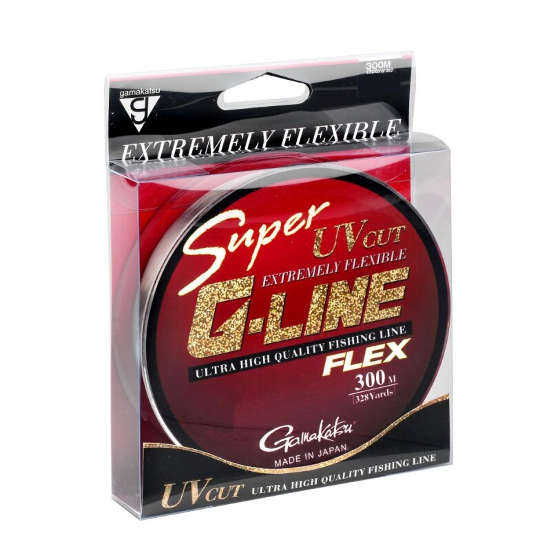 GAMAKATSU Super G-Line Flex 0,28mm 7,04kg 300m Transparent (0,04 € pro 1 m)