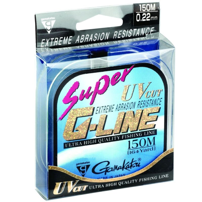 GAMAKATSU Super G-Line 0,1mm 1,01kg 150m Transparent-Grün (0,05 € pro 1 m)