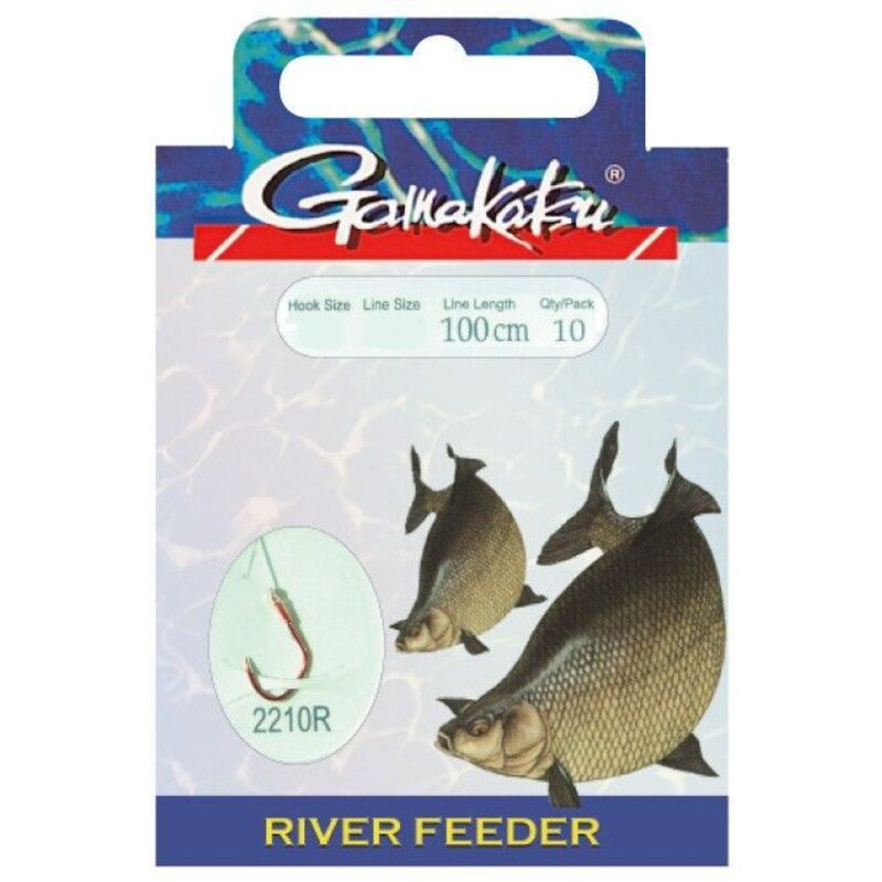GAMAKATSU Hook BKD-2210R River Feeder 100cm Gr.10 0,22mm... (3,59 € pro 1 m)