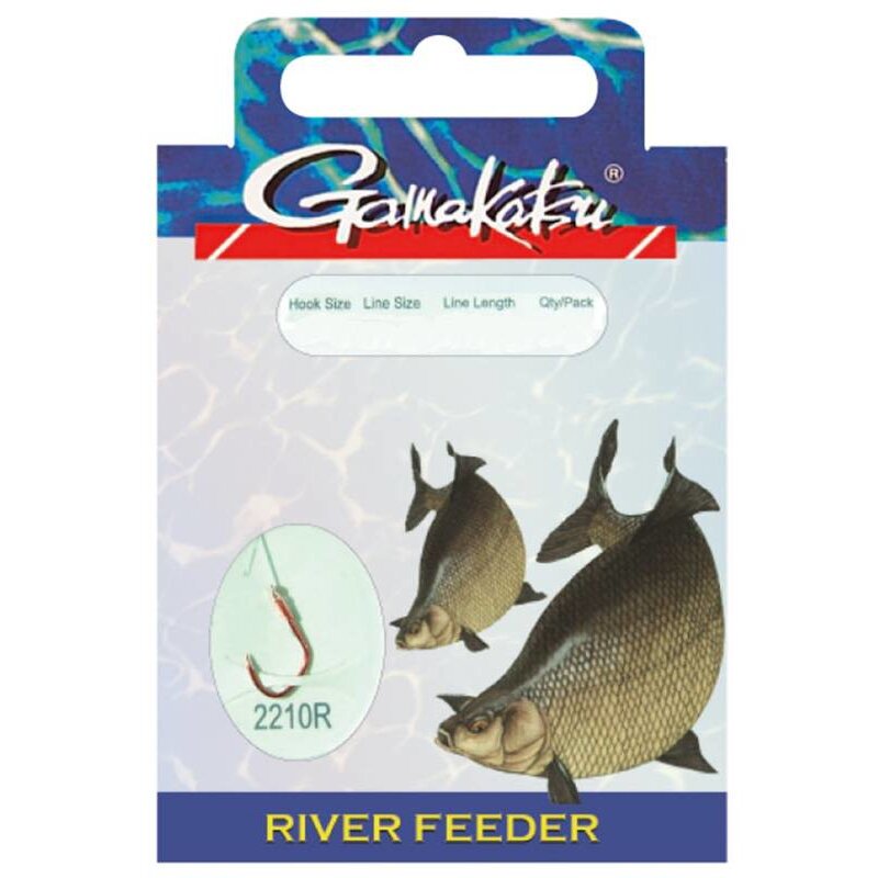GAMAKATSU Hook BKD-2210R River Feeder 100cm Gr.18 0,14mm... (3,59 € pro 1 m)