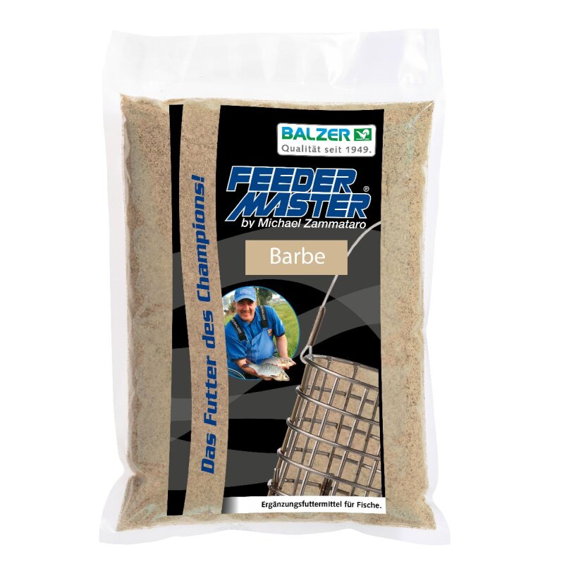 BALZER Feedermaster Futter Barbe 1kg (3,76 € pro 1 kg)
