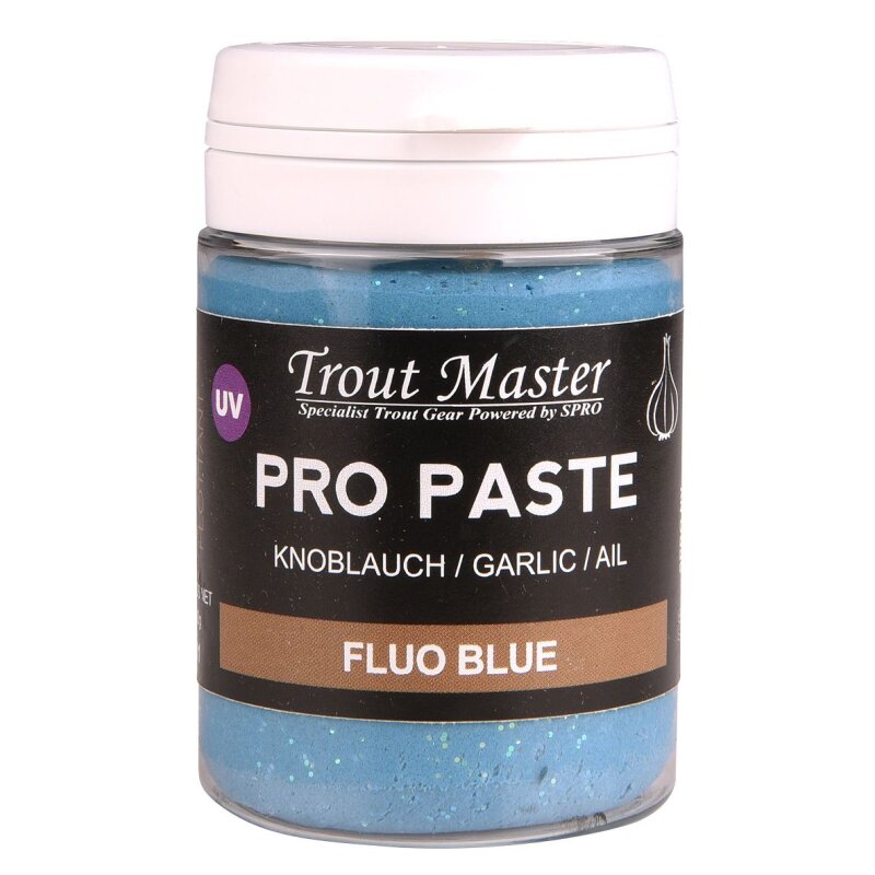 TROUTMASTER Pro Paste Garlic 60g Fluo Blue (62,50 € pro 1 kg)