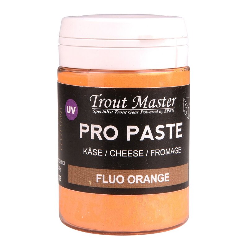 TROUTMASTER Pro Paste Cheese 60g Fluo Orange (54,83 € pro 1 kg)