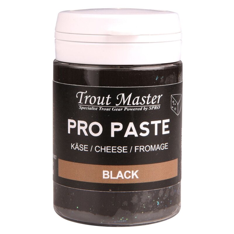TROUTMASTER Pro Paste Cheese 60g Black Glitter (62,50 € pro 1 kg)