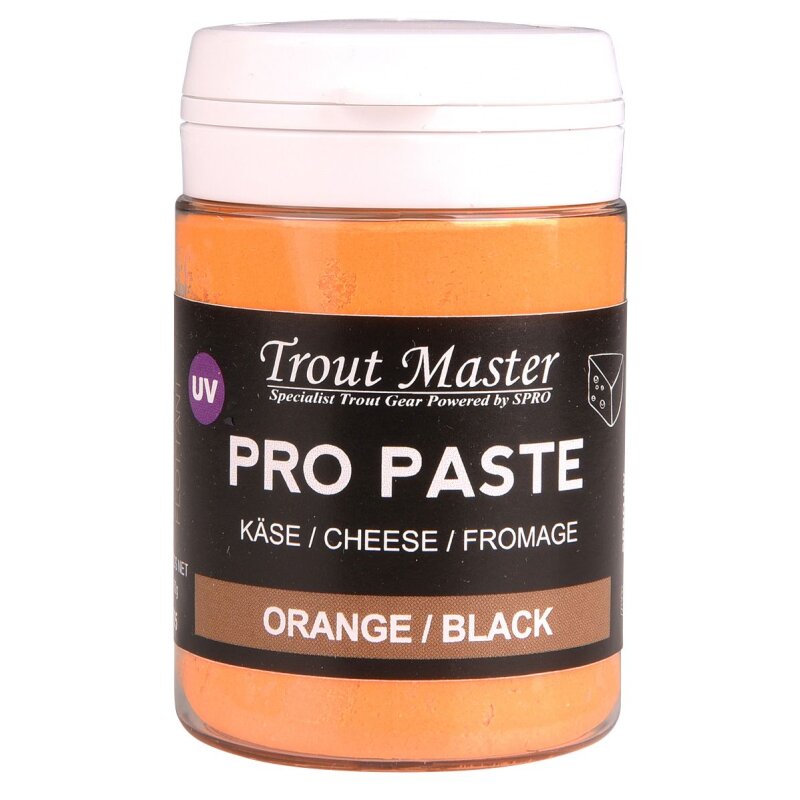 TROUTMASTER Pro Paste Cheese 60g Orange/Black (54,83 € pro 1 kg)