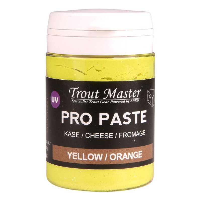 TROUTMASTER Pro Paste Cheese 60g Yellow/Orange (62,50 € pro 1 kg)