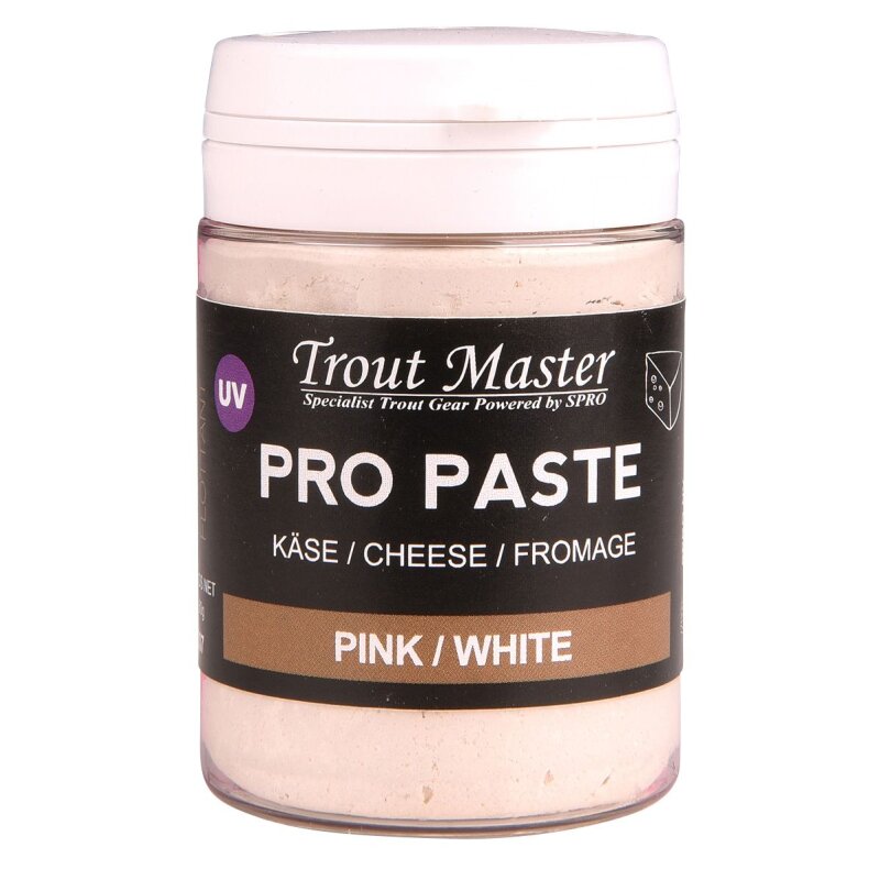 TROUTMASTER Pro Paste Cheese 60g Pink/White (62,50 € pro 1 kg)