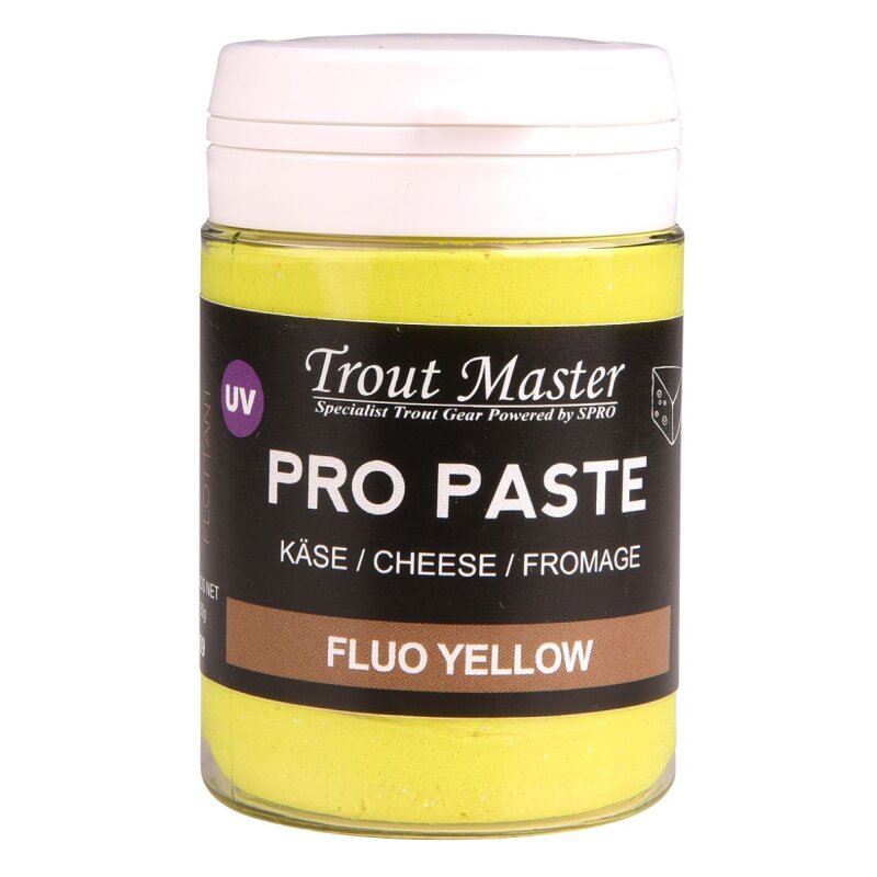 TROUTMASTER Pro Paste Cheese 60g Fluo Yellow (54,83 € pro 1 kg)