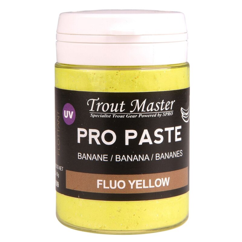 TROUTMASTER Pro Paste Banana 60g Fluo Yellow (54,83 € pro 1 kg)