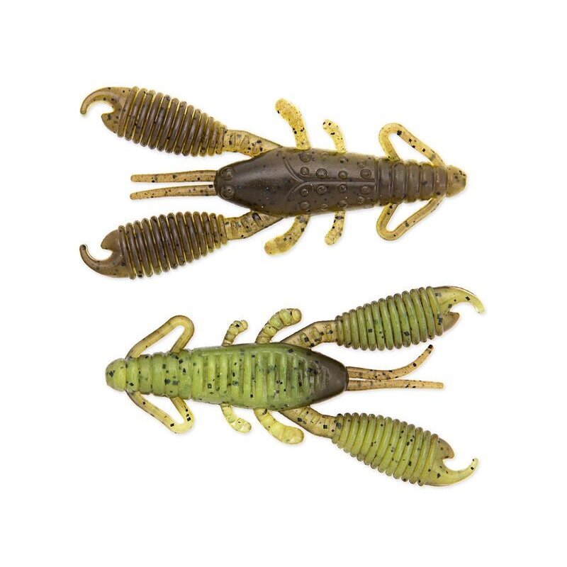 REINS 2.5 Ring Craw Laminiert 6,2cm 3,3g Green Pumpkin/Chartreuse...'