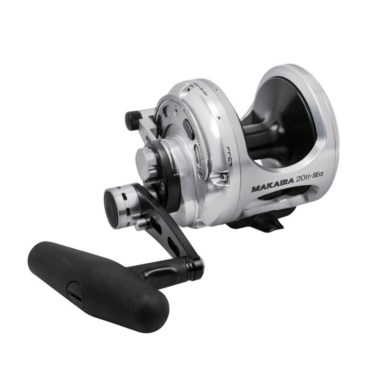 OKUMA Makaira Sea Silver Two Speed Lever Drag 20II