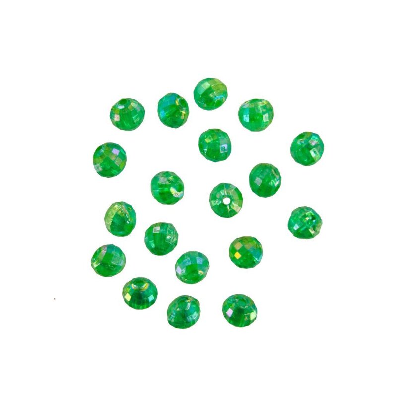 JENZI Diamant-Perlen 5mm Grün 10Stk.