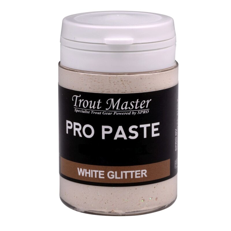 TROUTMASTER Pro Paste Fish 60g White Glitter (62,50 € pro 1 kg)