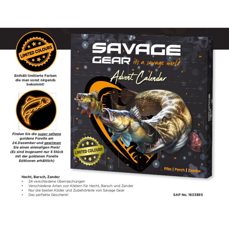 SAVAGE GEAR Adventskalender 2024 Hecht/Barsch/Zander
