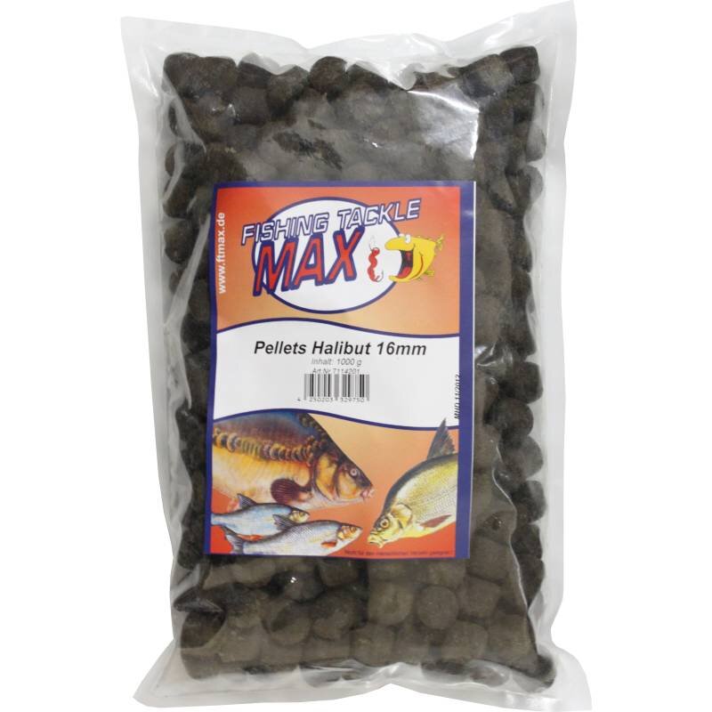 FTMAX Amino Flash Pellets Halibut 16mm 1kg (3,64 € pro 1 kg)