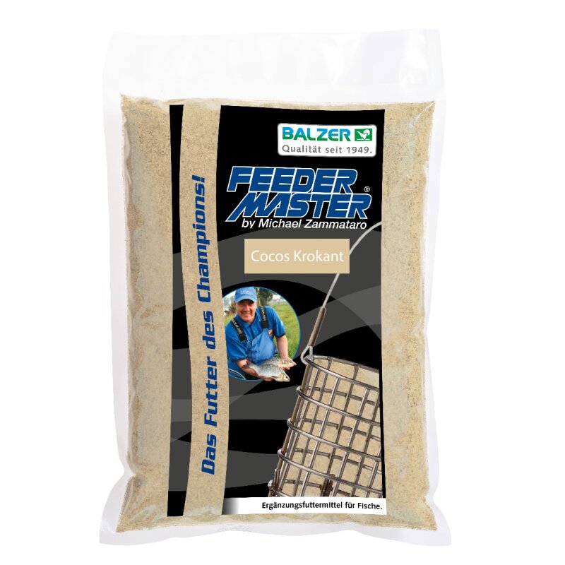 BALZER Feedermaster Futter Method Feeder Kokos/Krokant 1kg (5,97 € pro 1 kg)
