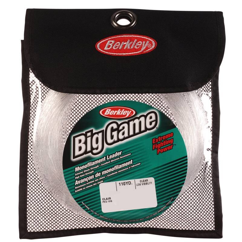 BERKLEY Big Game Mono Leaders 1,19mm 68kg 100m Clear (0,36 € pro 1 m)