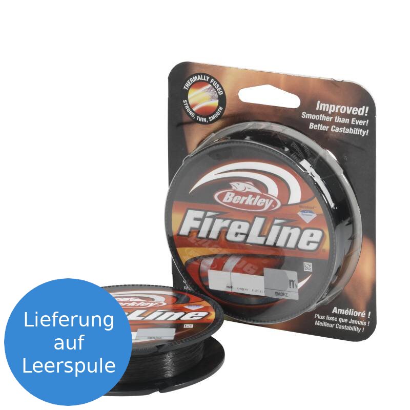 BERKLEY Fireline 0,12mm 6,8kg 100m Smoke (0,06 € pro 1 m)
