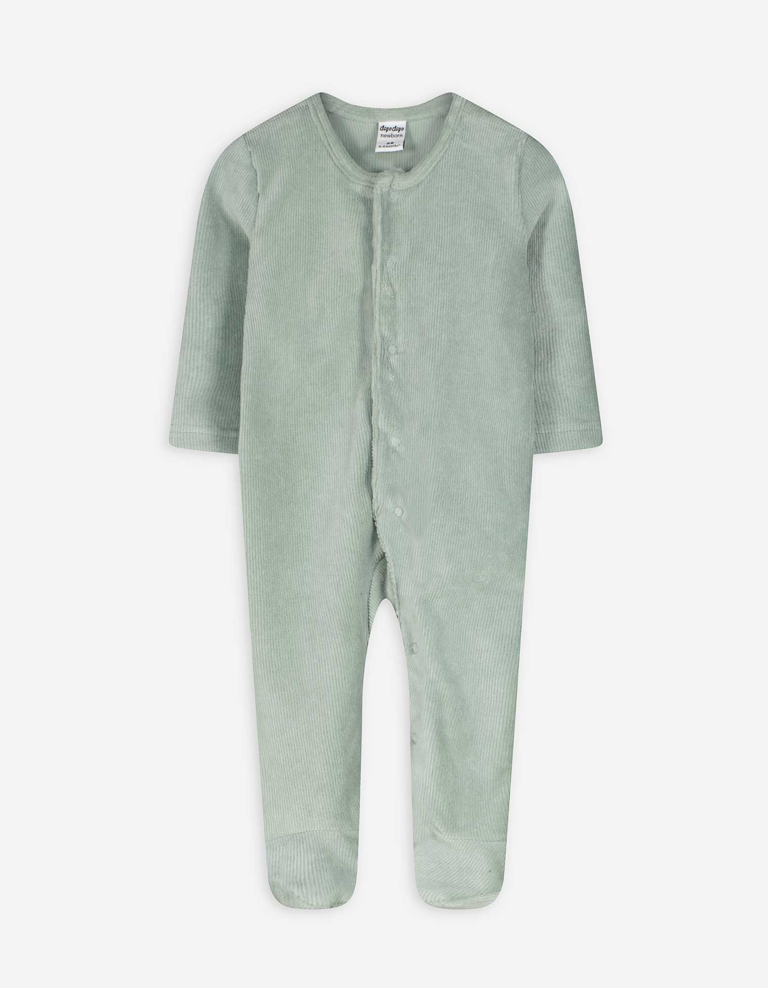 Strampler - Rippenstruktur - türkis