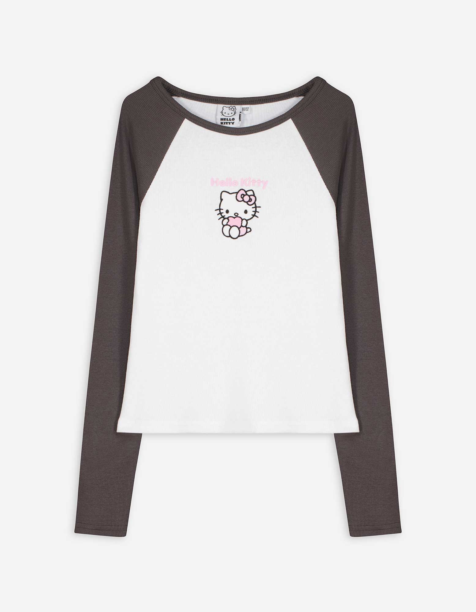 Langarmshirt - Hello Kitty - weiß