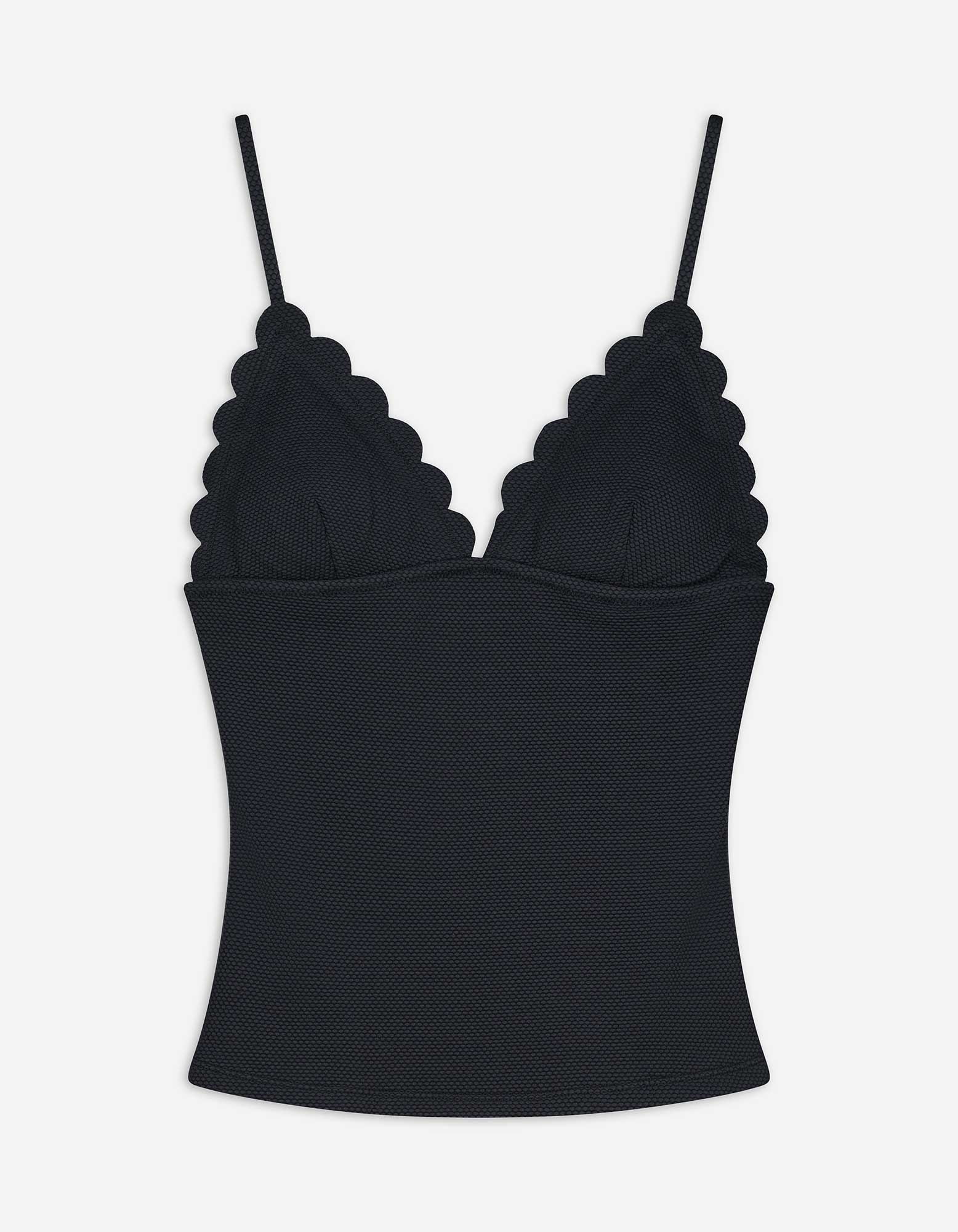 Tankini - Strukturiertes Material - schwarz